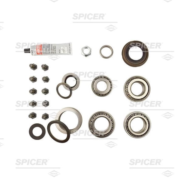 Fits 2007-2018 Jeep Wrangler JK Dana Spicer Differential Rebuild Kit 2017109 For Use With DANA 44 226 Milimeter Axle; With Shims Pinion Nut Bearings Seals