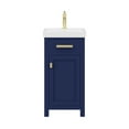 thumbnail image 2 of Water Creation Mia 18" Wood Single Bathroom Vanity in Monarch Blue/Gold, 2 of 8