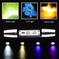 thumbnail image 3 of Flashlight Blacklight Light - Multifunctional Flashlight with Built-in Lithium Battery, 6 Light Modes: White/Yellow/Red/UV365/UV395/Blue Light, Portable Design, Perfect for Outdoor/Emergency Use, 3 of 9