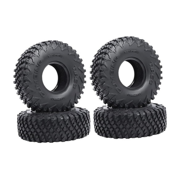 4 piezas de neumáticos de goma RC de 1,0 pulgadas, ligeros, de 63 mm, modificados para bricolaje, reemplazan pieza de actualización para SCX24