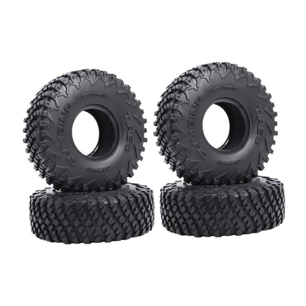 4 piezas de neumáticos de goma RC de 1,0 pulgadas, ligeros, de 63 mm, modificados para bricolaje, reemplazan pieza de actualización para SCX24