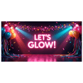 thumbnail image 2 of LUUFILx Neon Glow Party Banner Backdrop for Celebration Events Birthday Decorations Photography Props Dance Background Colorful Night Festive Decor, 2 of 8