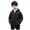 Black, variant on Kids Lightweight Puffer Jacket Packable Bubble Coat Cotton Coats Zip Up Hooded Outwear（Orange,5-6 Years）