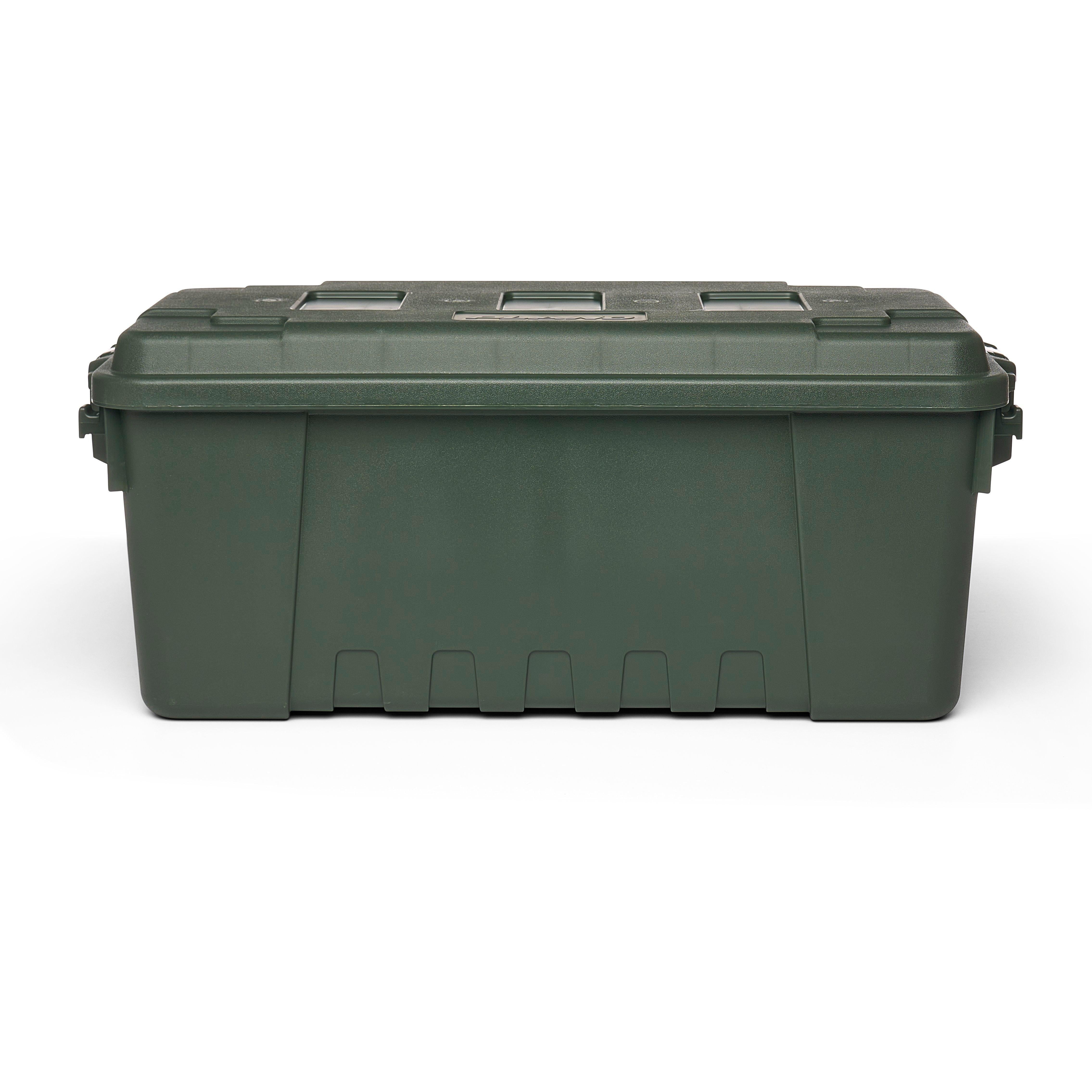 Plano Sportsman's Trunk, OD Green, 17-Gallon Lockable Storage Box
