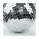 thumbnail image 4 of Bola de discoteca con espejo plateado para colgar con aro para efectos de luz en fiestas y escenarios de clubes (8 pulgadas de plata), 4 of 5