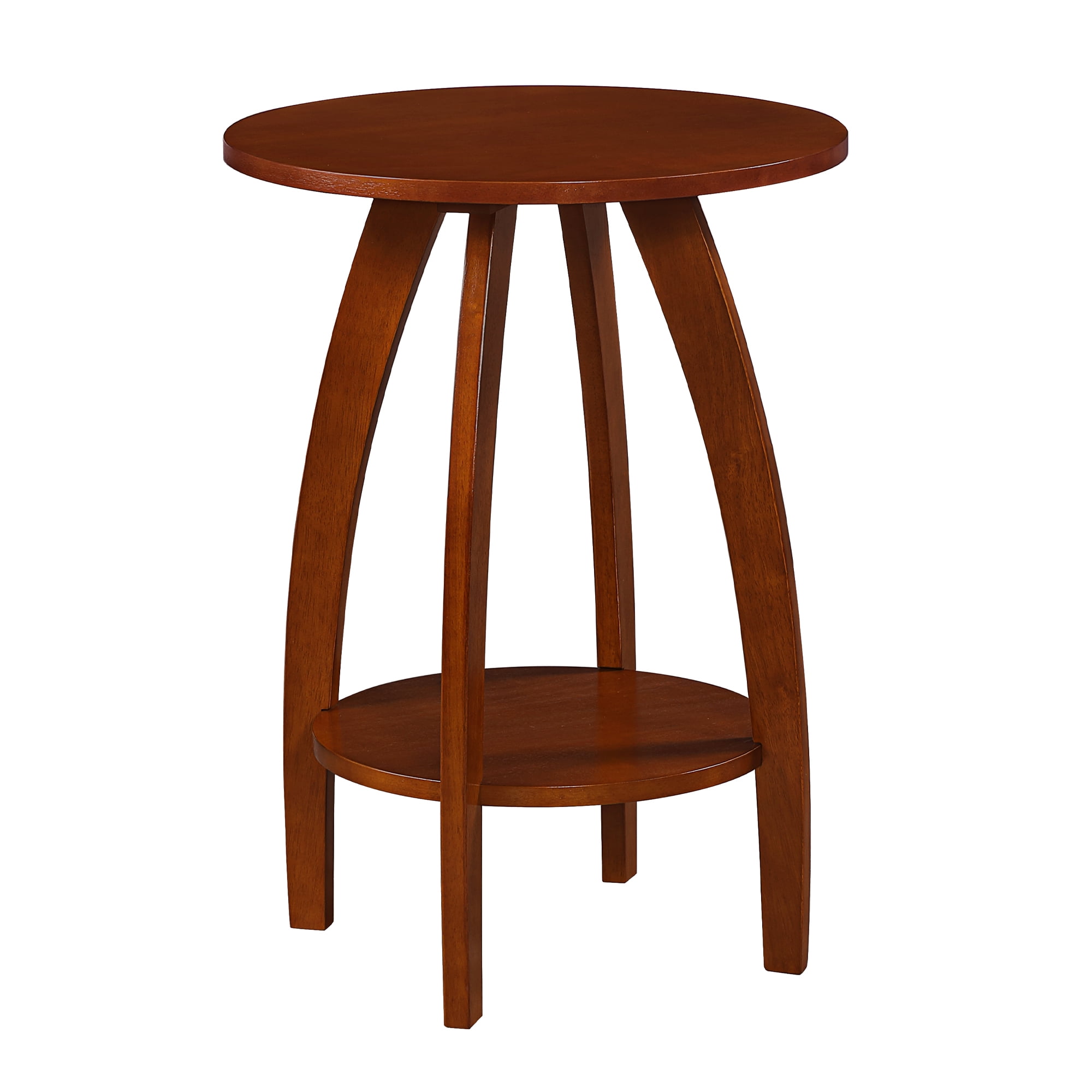 Convenience Concepts Aldrin End Table with Shelf, Mahogany
