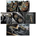 thumbnail image 2 of Renewold American Tribal Sunflower Brown 11 Pack Car Seat Covers for Women Men with Keychain Headrest Cover, Washable Cup Coasters Handbrake Cover Gear Shift Cover Auto Seat Cover Accessories, 2 of 7