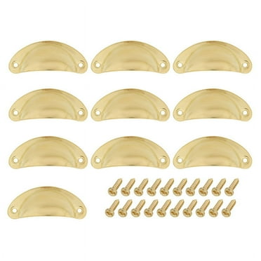 Cup Drawer Pull Kitchen Cabinet Handle , 66mm Hole Centers, 10 Pack