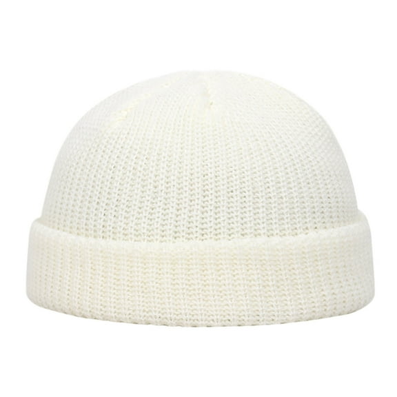 Fashion Unisex Keep Warm Winter Casual Knitted Hat Wool Hemming Hat Ski Hat