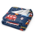 thumbnail image 4 of Fire Truck Blanket Lightweight and comfortable for Adult 80x60, 4 of 6
