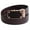 Brown/Gold, variant on FEDEY Mens Leather Ratchet Belt, Classic Series Statement Belt - Blank Canvas (Black/Silver, Large)