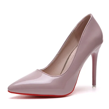 

Plus Size Women Shoes Fashion Pointed Toe Platform Heels Patent Leather Dress High Heels Women Pumps Mary Jane Shoes Red Heels Pink 34