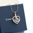 thumbnail image 4 of Personalized Moon and Star Heart Cremation Jewelry for Ashes Holder Urn Necklace for Ashes of Loved One Pendent for Ashes and Chain, 4 of 8