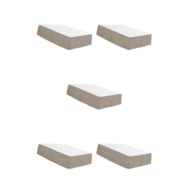 Justharion Solid Color Hotel Pleated Bed Skirt & Wrinkle Resistant Fade Khaki Twin 5Set