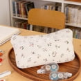 thumbnail image 2 of Fresh Floral Pencil Case, Cute Girlish Large Capacity Pen Pouch, Simple and Stylish Stationery Organizer for Campus, Lightweight Canvas Bag Gift for Youngsters and Youngsters, 2 of 6
