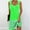 Green, variant on Mini Dresses for Women 2024 Plus Size Comfort Solid Color Pocket Sleeveless V-Neck Dress