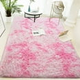 thumbnail image 4 of Homore Super Soft Tie Dye Velvet Rugs for Living Room Bedroom,Fluffy Carpet For Office Home Decor,5"x8",Pink, 4 of 6