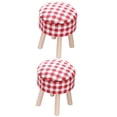 thumbnail image 4 of Wooden Mini Stool Prop for Kids in Red Color Safe and Durable with 2 Pieces Small Size, 4 of 5