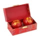 thumbnail image 3 of Bolas De Masaje De 2 Piezas Con Caja De Almacenamiento Bolas De Baoding Para Personas De Mediana Edad Fu Word Red Sunnimix Ejercicio Masaje Balonmano, 3 of 8