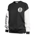 thumbnail image 2 of Women's '47 Black Brooklyn Nets  Rise Andie Oversized Pullover Sweatshirt, 2 of 3