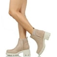 thumbnail image 4 of Soda Women's Faux SuedeChelsea Pull on ug Ankle Boots, Clay, 5.5 M US, 4 of 4