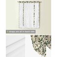 thumbnail image 5 of Christmas Botanical Tie Up Curtains for Window, Green Xmas Leaf Berry Rustic Thermal Insulted Balloon Shade Adjustable Rod Pocket Curtains Valance Panels for Kitchen Bathroom Café 46 x 63, 5 of 7