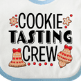 thumbnail image 4 of Inktastic Christmas Cookie Tasting Crew with Holiday Cookies Boys or Girls Baby Bib, 4 of 4