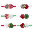 thumbnail image 1 of 6 unids floral diadema navidad niños tiara elástico diadema banda de pelo de dibujos animados, 1 of 6