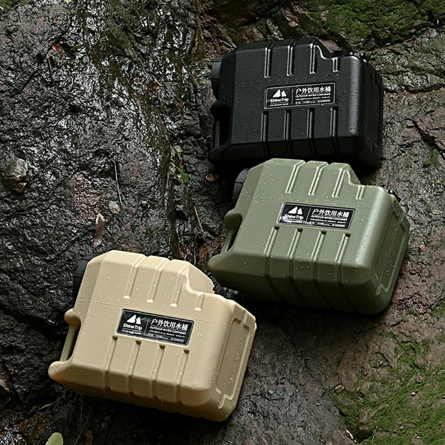 Neinkie 15L Water Container Durable High Capacity Outdoor Props Hand-held Rotate Easily Water Container for Hiking