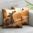 thumbnail image 3 of nygtbtfer Brown Animal Art Animal Pillowcases Home Decor Bed Couch Sofa Office Living Room Cushion White, 3 of 7