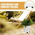 thumbnail image 5 of White Plastic Plant Tray with Wheels Mobile Rolling Pot Base Planter Stand Holder for Large Flowerpots, 5 of 6