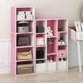 thumbnail image 2 of Pemberly Row Engineered Wood 5-Tier Reversible Open Shelf Bookcase in Pink, 2 of 6