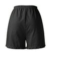 thumbnail image 3 of Aayomet Gym Shorts Women's Casual High Waist Double Workwear Shorts,Black XXL, 3 of 5