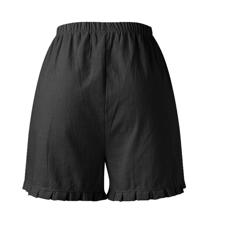 HSMQHJWE Jogging Shorts Short Hair Cuts For Older Women Womens Casual  Summer Pants Elastic Waist Comfy Shorts With Pockets Loose Long Shorts Women