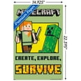 thumbnail image 3 of Minecraft - Create, Explore, SurVive Wall Poster, 14.725" x 22.375", 3 of 3