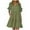 Army Green, variant on Edvintorg Women Dresses Solid Color Ruffle Short Sleeve Casual Beach Dress with Pockets Summer Vacation Casual Dresses for Women 2025