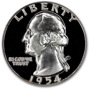 1954 Washington Quarter Gem Proof