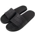 thumbnail image 5 of 50 Pack of Bulk Wholesale Waterproof Flip Flop Slides Sandals for Men, Weddings, House Guests, Indoor and Backyard Outdoor in Black & Gray Pack, 5 of 8