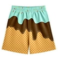 thumbnail image 4 of Shadoumai Shorts for Boys Size 6 Solid Color Elastic Waist Cotton School Sport Shorts Everyday Soccer Shorts Kids Baby Summer Clothes, 4 of 4