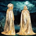 thumbnail image 3 of Disfraz de Halloween Unisex Cosplay Capa larga con capucha Capa de mago Rendimiento Bata de fiesta de disfraces sidaley JJ25604-07, 3 of 4