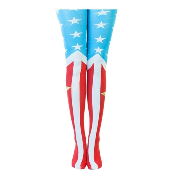Wonder Woman Suit Footed Tights