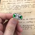 thumbnail image 1 of Bonitos anillos de diseño Simple para hombres y mujeres, anillo Vintage con sonrisa de serpiente y rana de búho para mujer y niña, regalo de joyería Punk Retro de Color plateado antiguo Tan Jianjun  unisex, 1 of 2