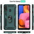 thumbnail image 2 of A20s Case, Samsung Galaxy A20s Case Military Grade Protective Samsung A20s Cases Cover with Ring Car Mount Kickstand for Samsung Galaxy A20s - Teal, 2 of 12