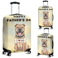 thumbnail image 2 of Cute Chinese Shar-Pei Loves Dad Happy Father's Day Travel Luggage Cover Dog Lover Suitcase Dust Protective Decor - 12008, 2 of 5