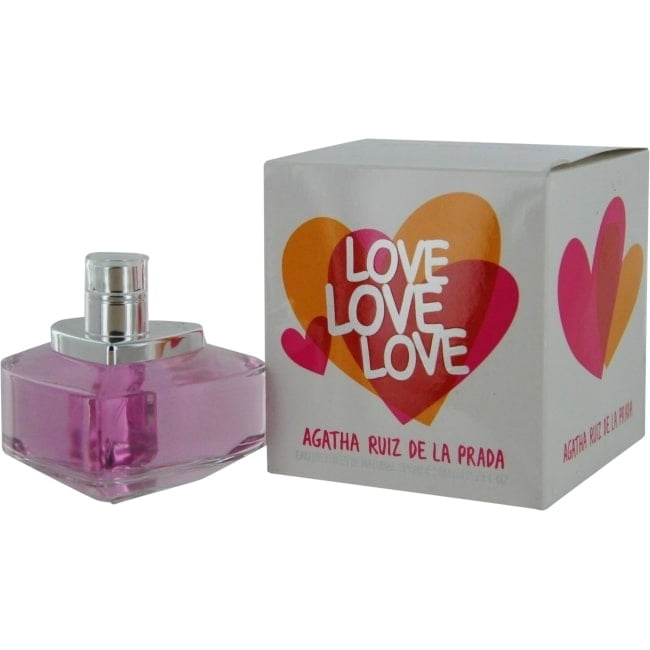 Agatha Ruiz De la Prada Love Love Love Eau de Toilette, Perfume for Women,   Oz 