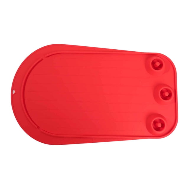 simhoa Mixer Slider Mat Easy to Clean Home Use Housewarming Gift Protector Silicone Red