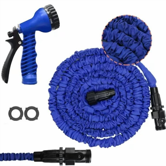 PURELY- 25Ft Garden Hose, Water Hose, Outdoor Hose W/ 3/4" Fittings, Water Pipe For Lawn