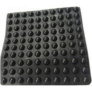 100 Pcs Silicone Rubber Feet Self Stick Bumper Pads Bumpons Adhesive Round On Circles Black