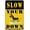 Warning Sign 3, variant on Slow Warning Turtle Funny Tin Sign - 8"x12", Retro Wall Decor for Home, Farm, Store, Garage, Club, Bar, Kitchen, Pub
