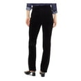 thumbnail image 2 of NYDJ Womens Marilyn Corduroy High Rise Straight Leg Jeans Black 14, 2 of 2